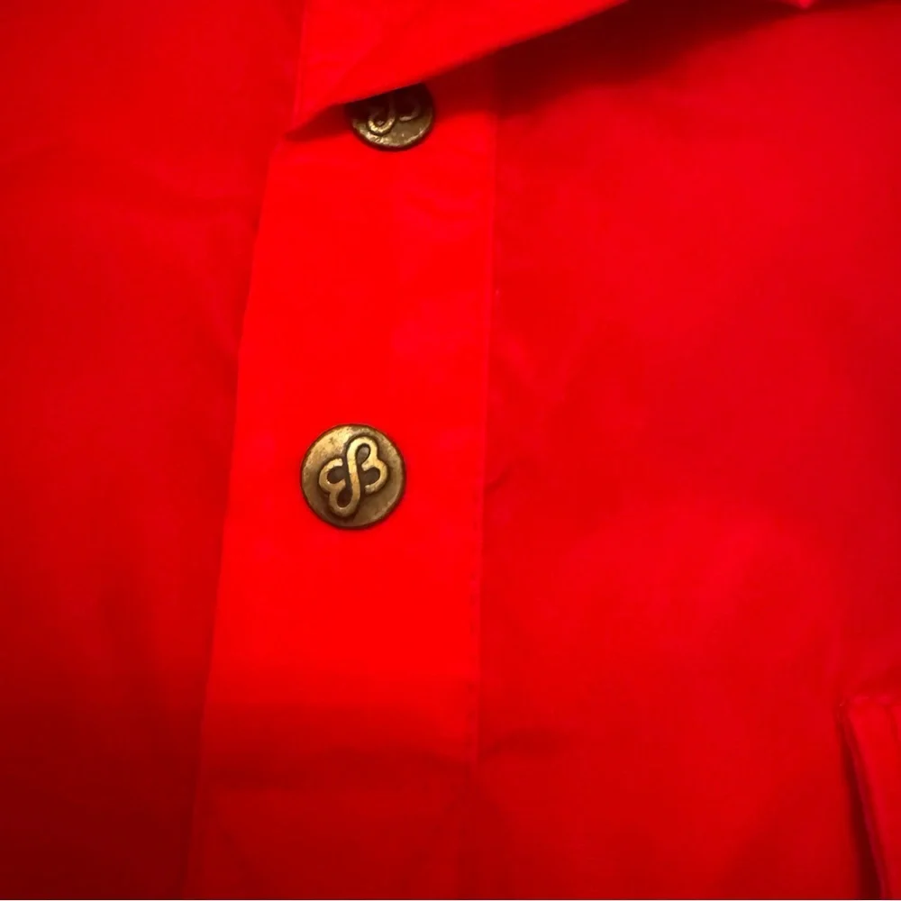 Eddie Bauer Red‎ Pullover Windbreaker Jacket Vintage Nylon Anorak XL